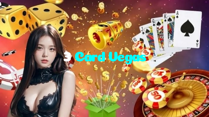3 Card Vegas casino presented on mobile device in Pakistan with slots and live games